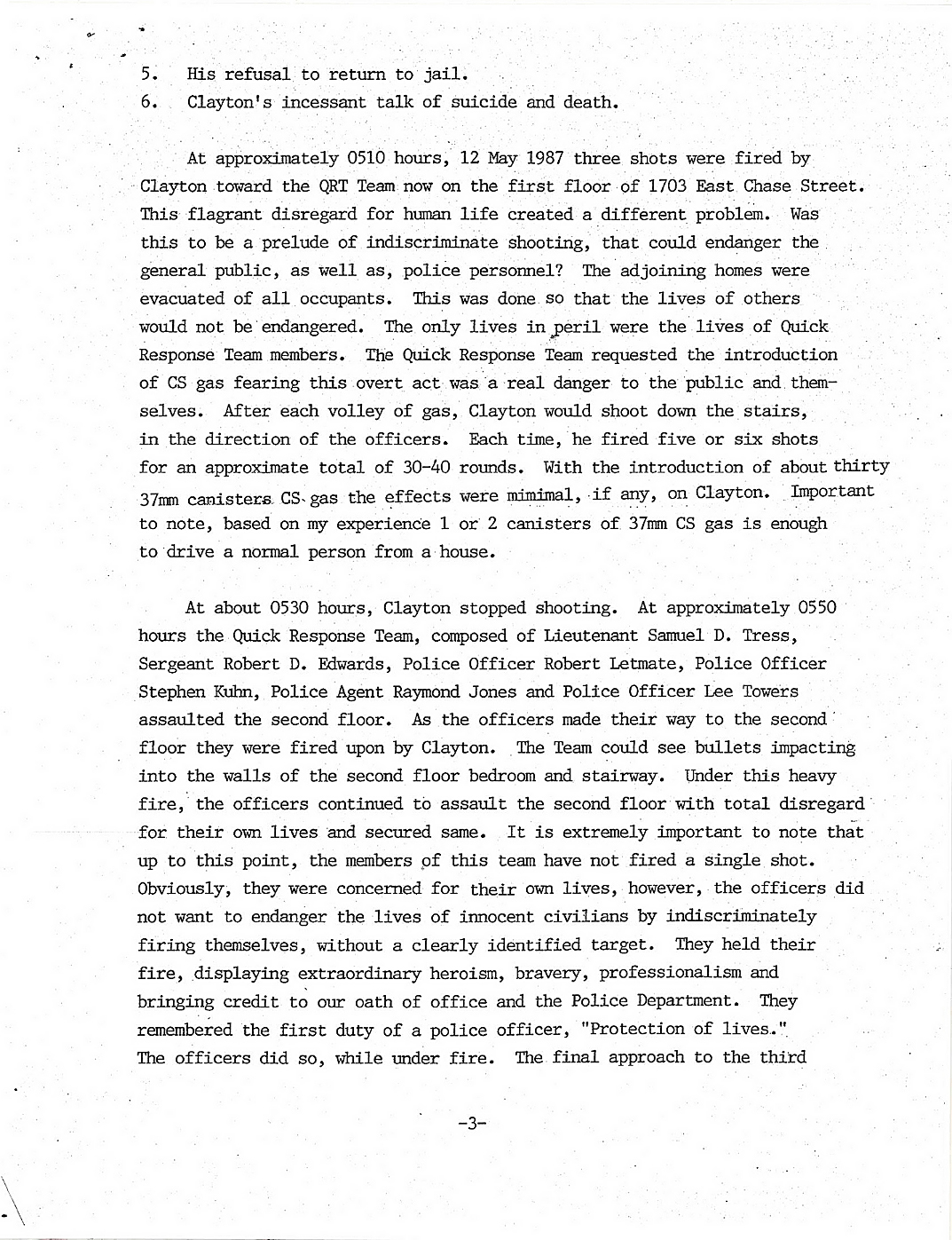 1703 E. Chase St. Hostage Incident May 1987 1 4 p4 75