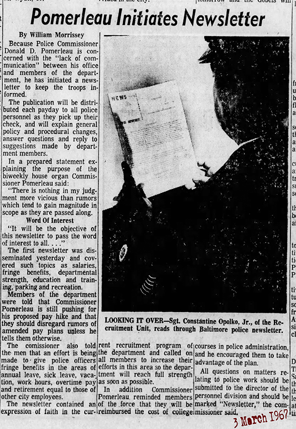 back of No coat NYPD news about BPD traffic uniform order