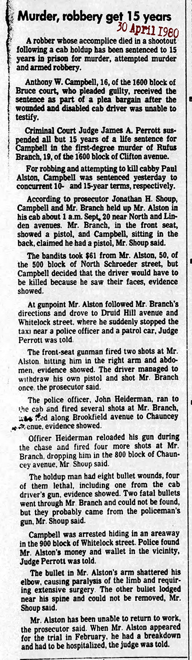 1980 The Evening Sun Wed Apr 30 1980 JH72