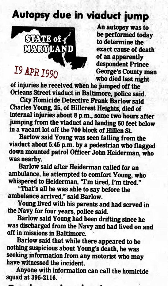 1990 The Evening Sun Thu Apr 19 1990 JH 72