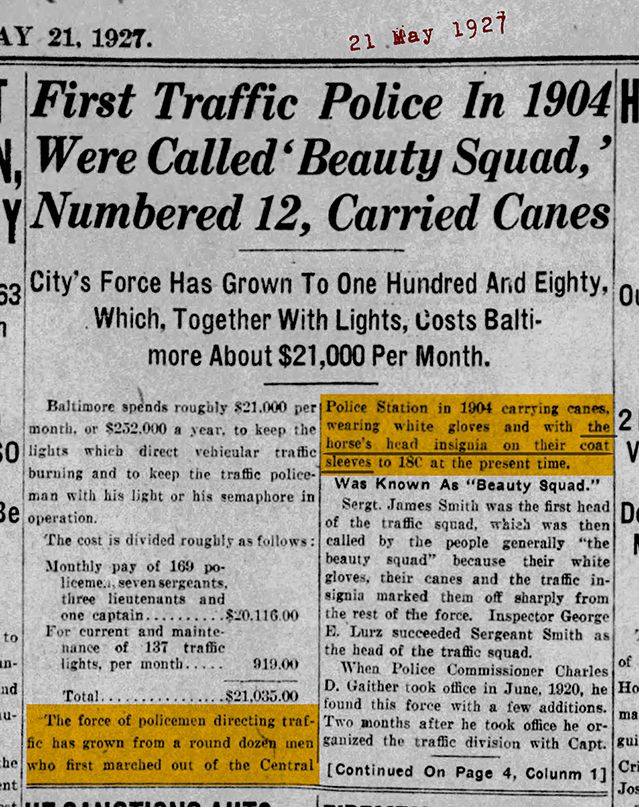 The Evening Sun Sat May 21 1927 pg 1 72