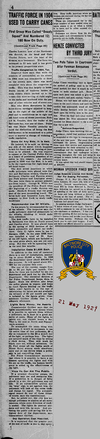 The Evening Sun Sat May 21 1927 pg 1 72
