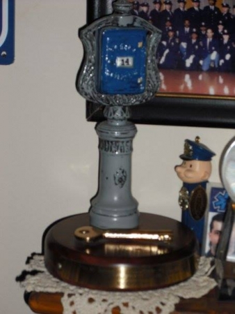 call box police award with key gift from my brother