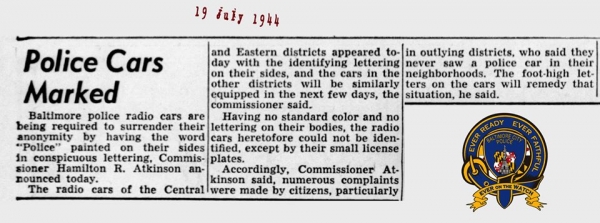 police markings first 5